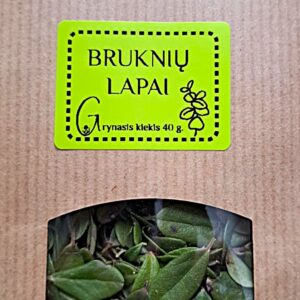 bruknių lapai
