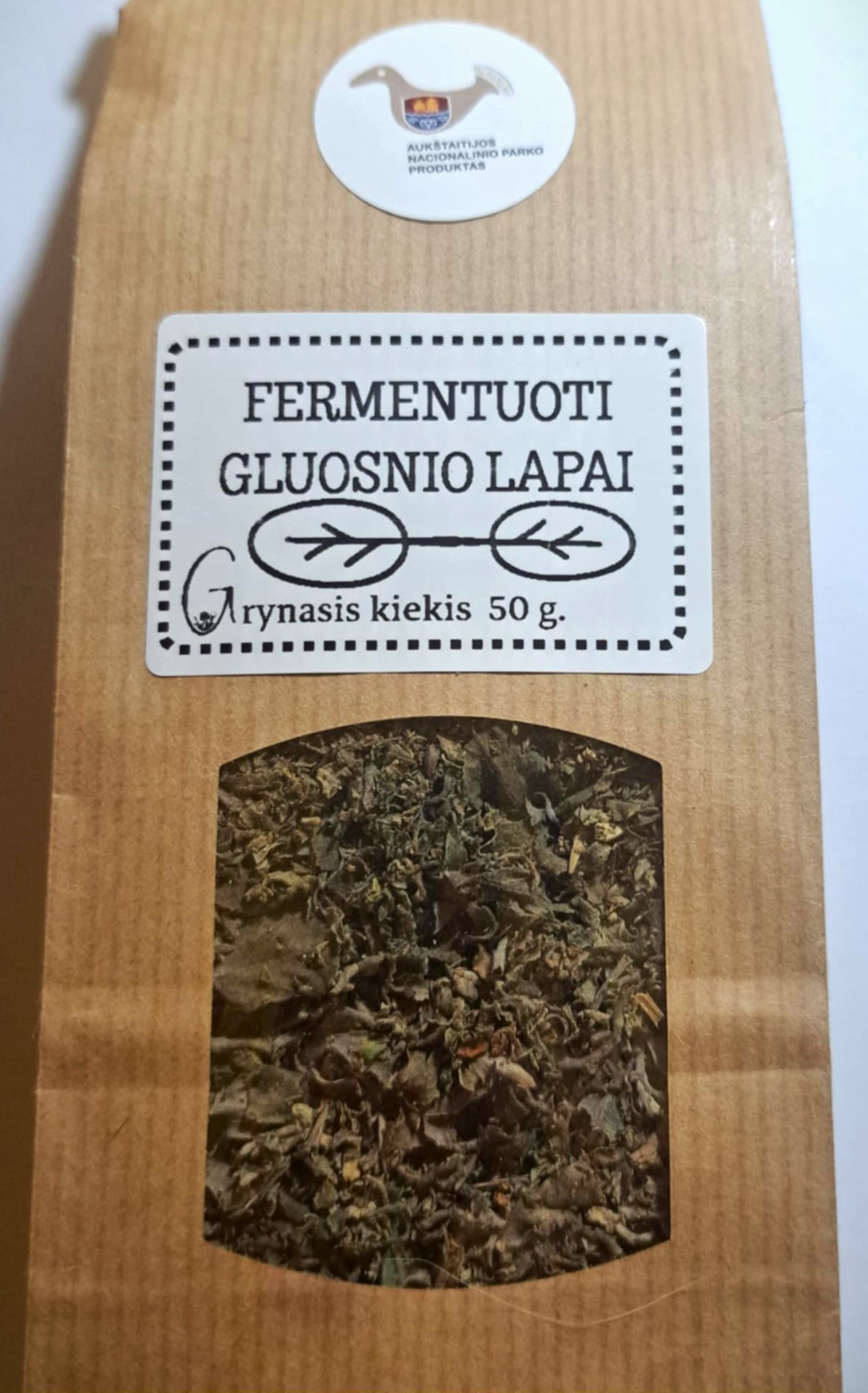 Fermentuoti gluosnio lapai