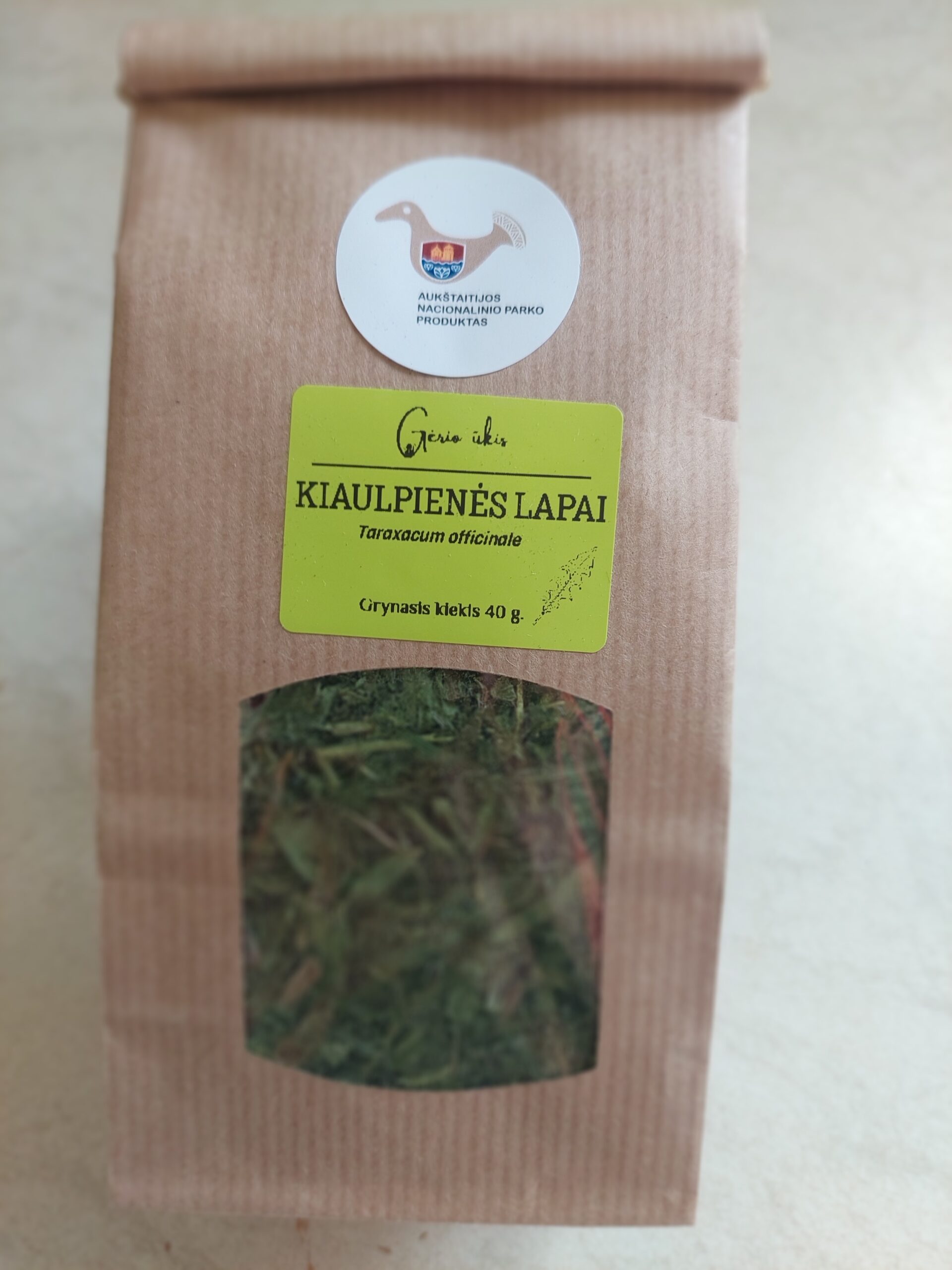 Kiaulpienės lapai