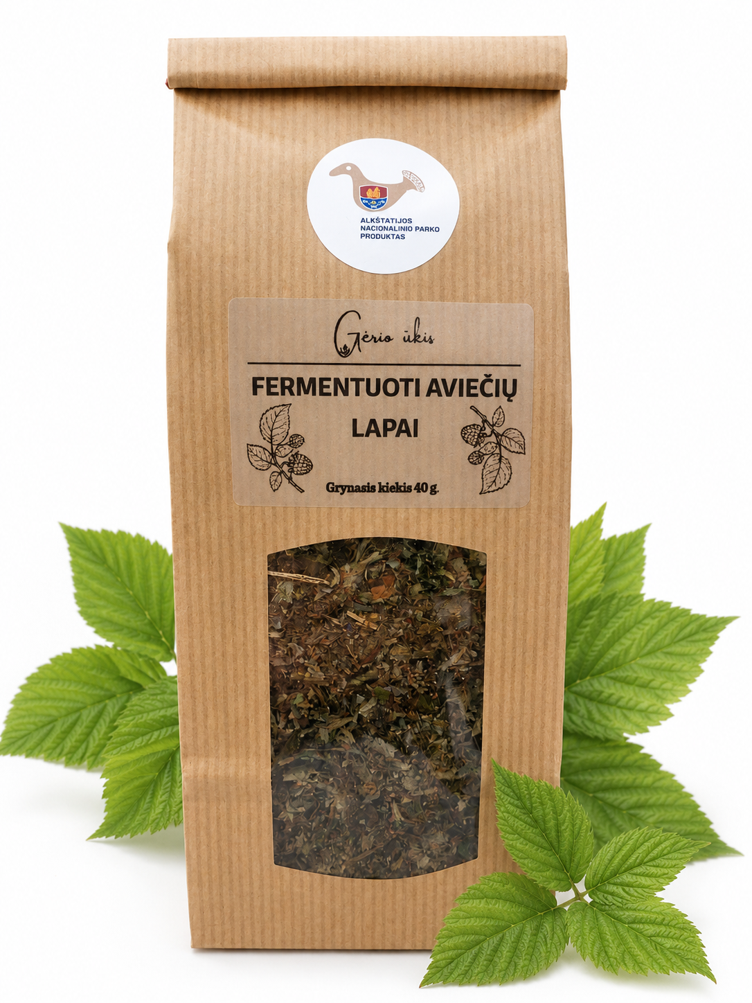 Fermentuoti aviečių lapai